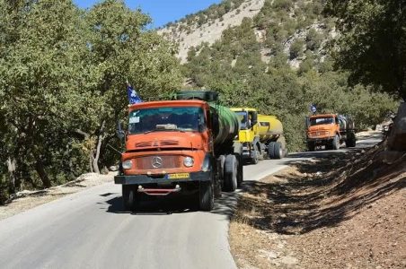 سوخت رسانی زمستانی در کهگیلویه وبویراحمد